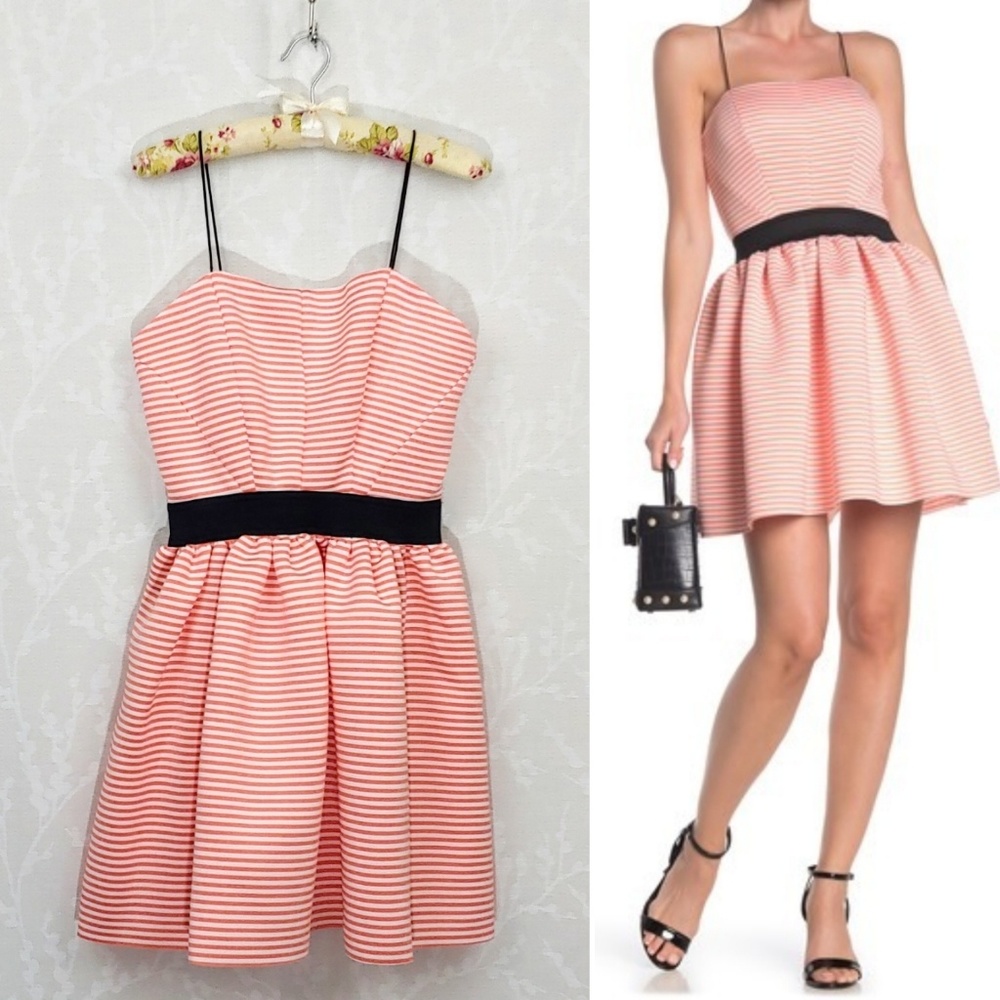 Love...Ady Striped Fit & Flare Dress